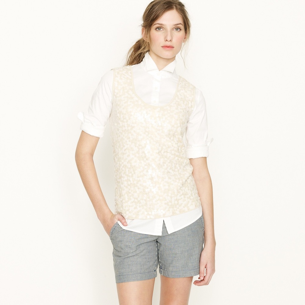 NEW WITH TAGS J. Crew fish scale tank, size small